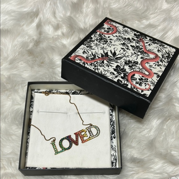 GUCCI Colorful 'Loved' Necklace - Picture 1 of 5